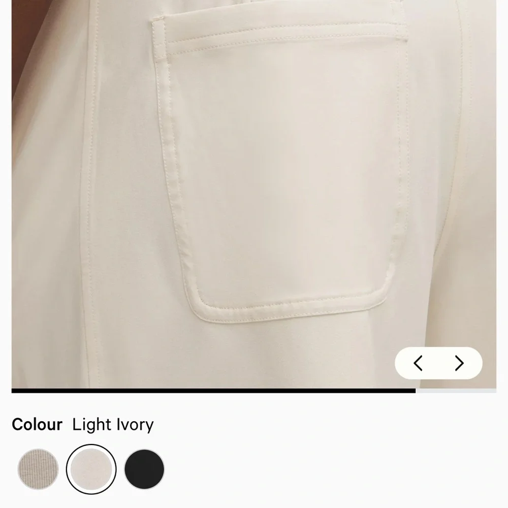 Lululemon Swift Relaxed Shorts 9” with zipper Pickets Cream - Picture 6 of 10